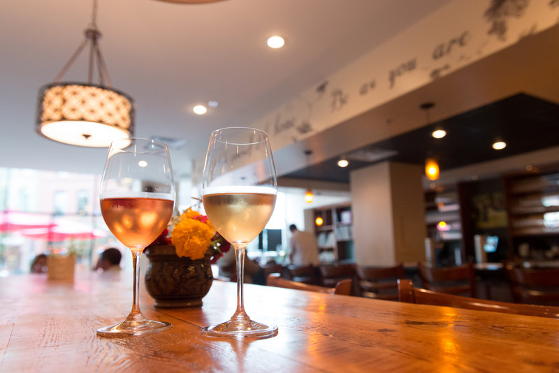 MJ’s Wine Bar in One City Center could be a bland space were it not for the cozy touches being added by its owner, Mark Ohlson.
