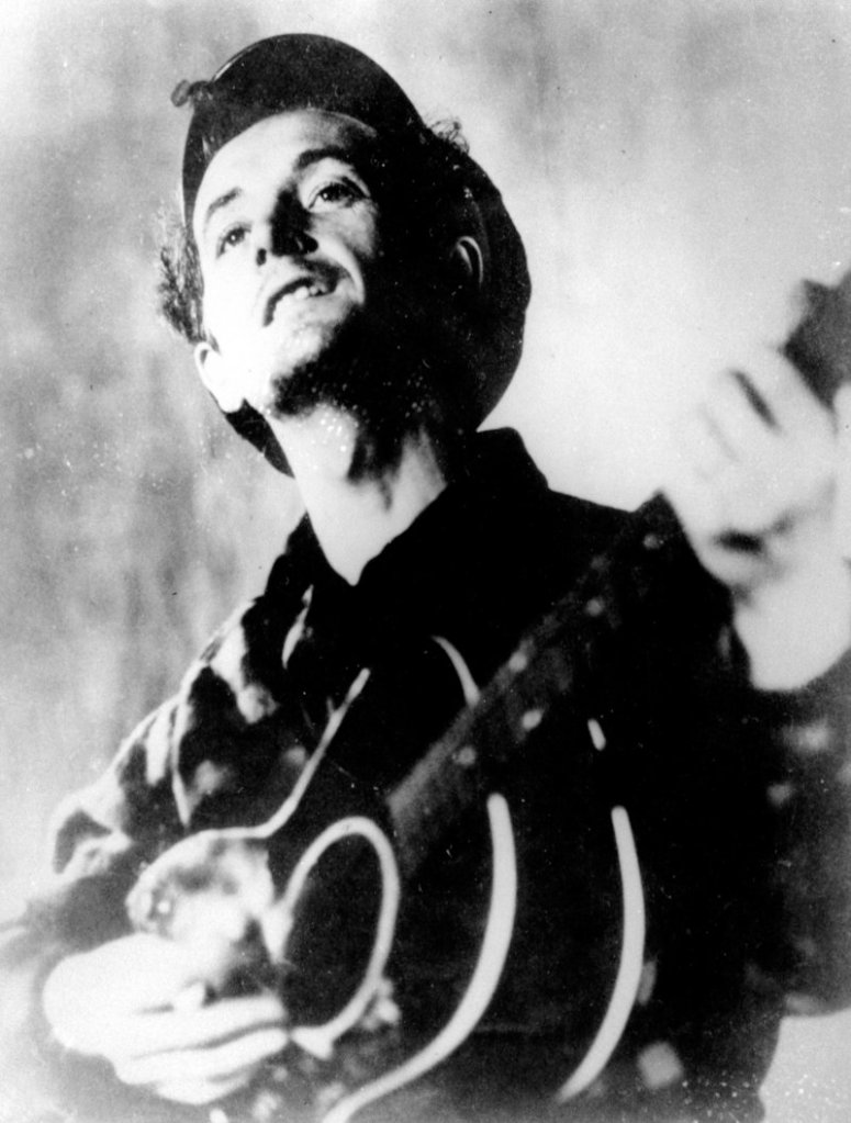 Woody Guthrie, shown in an undated photo, will be celebrated for his artistry in a display in Okemah, Okla.