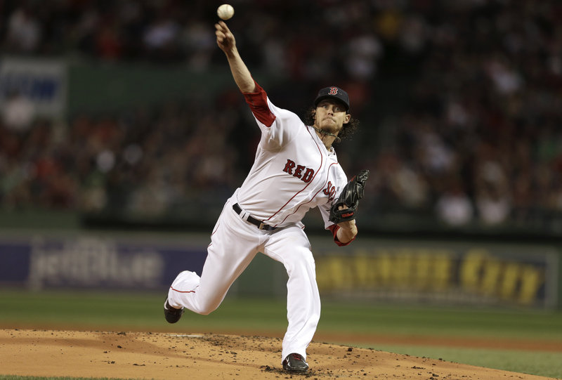 Clay Buchholz was a little wild at times, but he allowed just two hits in six innings as the Red Sox beat the New York Yankees 9-2 at Fenway Park on Sunday night. Buchholz is now 11-0.