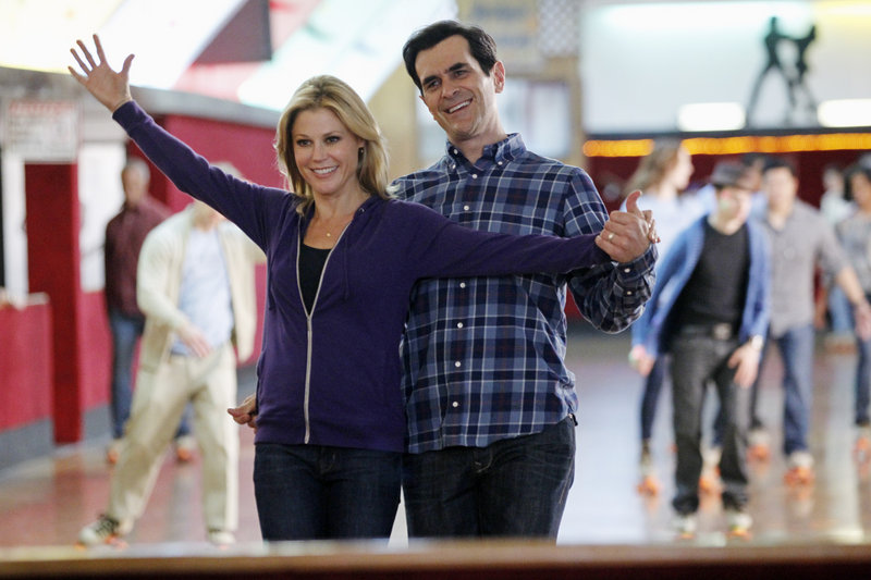 Julie Bowen and Ty Burrell in “Modern Family.”