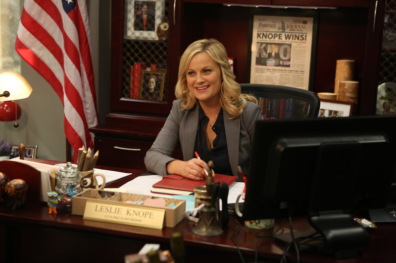 Amy Poehler in “Parks & Recreation.”