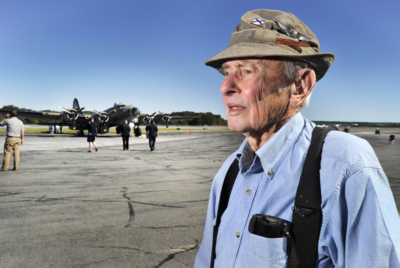 Richard Sterling, 90, of Scarborough piloted a P-47 fighter for the Army after being rejected by the Navy for being too short.