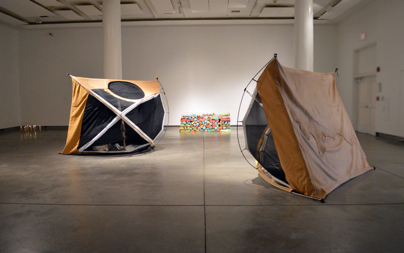 Gina Adams’ tent installation.
