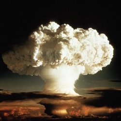 - 1952 FILE PHOTO - The mushroom cloud of the first test of a hydrogen bomb, "Ivy Mike", as photogra..