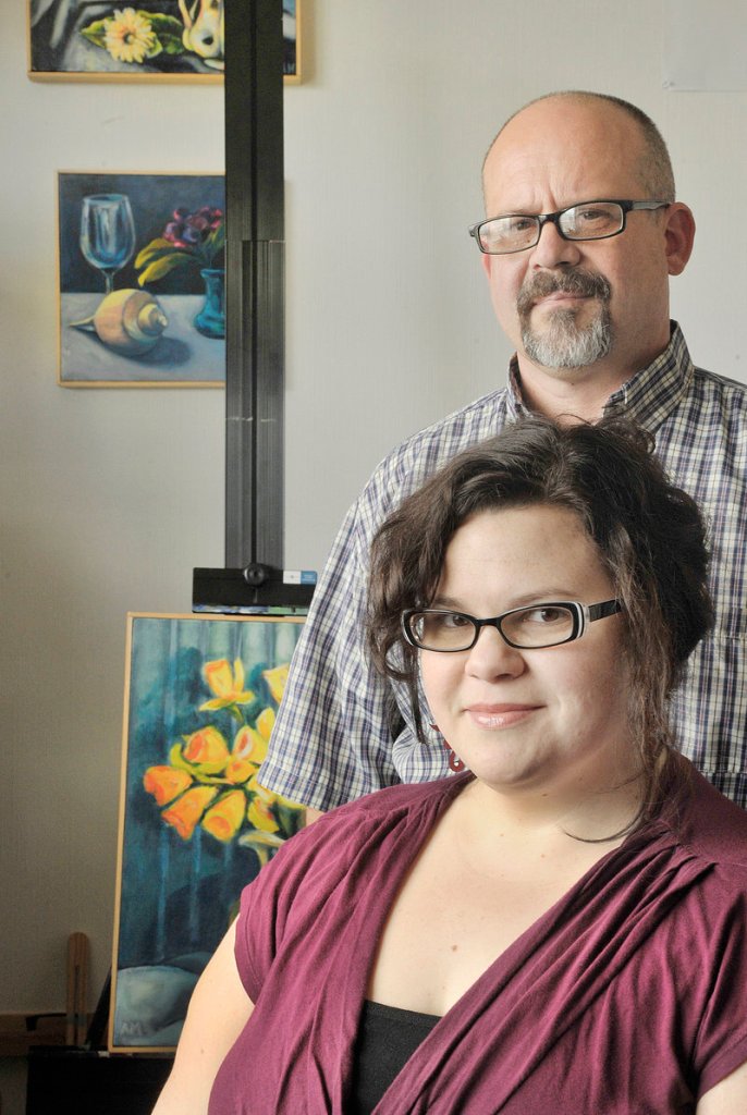 Artist Adria Moynihan Rusk and her husband, Bruce Rusk, are a middle-class family but haven’t had good health insurance for years.