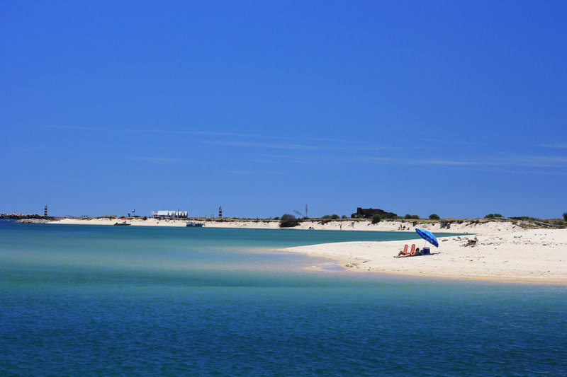 The white sand beaches of Ilha Deserta, an island just off Faro, are easily reached by ferry.