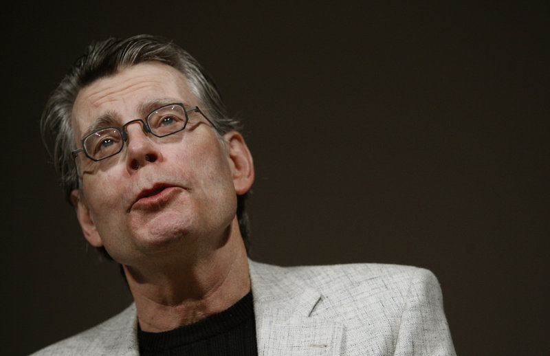 Maine author Stephen King speaks in New York in 2009. His latest novel, “Doctor Sleep,” checks in with a now middle-aged Danny Torrance, the gifted little boy from “The Shining.”