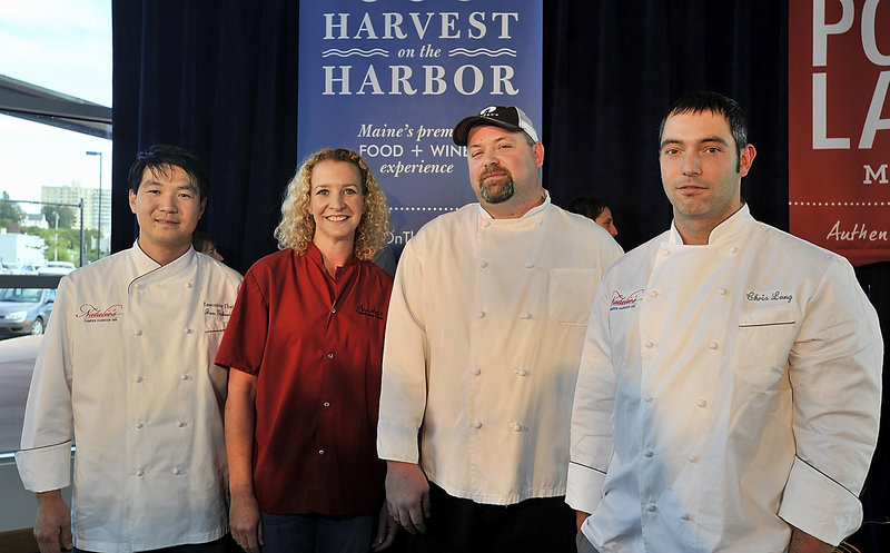 Maine Lobster Chef of the Year finalists, from left: Jon Gaboric from Natalie's in Camden; Shanna O'Hea from the Kennebunk Inn; Brandon Blethen from Robert's Maine Grill in Kittery; and Chris Long from Natalie's in Camden.