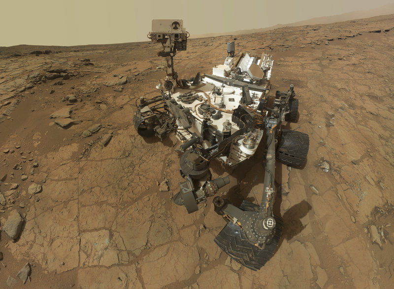 Curiosity is seen in this February handout image courtesy of NASA. Curiosity has detected traces of water chemically bound to the Martian dust that seems to cover the planet.