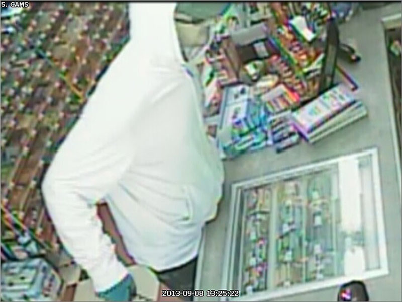 Video surveillance at the Checkout Market in Glenburn captured this image of the robber Sunday afternoon.