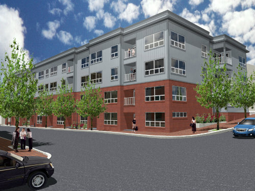 Artist's rendering of Phase II of the Bay House development in Portland, Maine. (Courtesy photo)