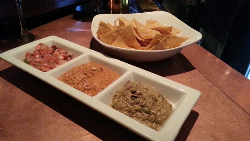 Tortilla chips with a choice of three of Zapoteca’s house salsas are $4 from 4 to 6 p.m. and 9 to close.