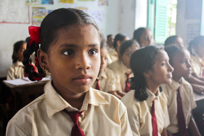 Ruksana of Kolkata, India, is one of the girls whose stories of courage are told in the film “Girl Rising,” showing for free at the State Theatre in Portland on Friday.