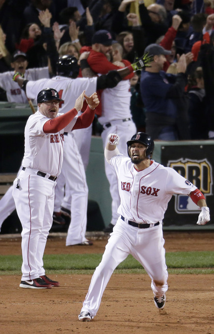 Shane Victorino knew almost immediately. So did Arnie Beyeler, the first-base coach. So did his teammates. So did all of New England. Victorino hit a grand slam in the seventh and a World Series berth soon followed.