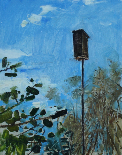 “Bluebird Nest Box April” by Jeff Epstein.