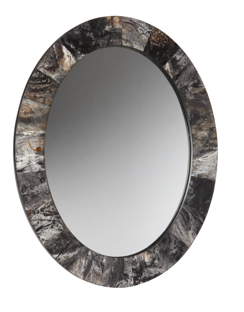The marble border on this mirror gives it a textural, contemporary edge. It’s from Target’s new fall Threshold collection.