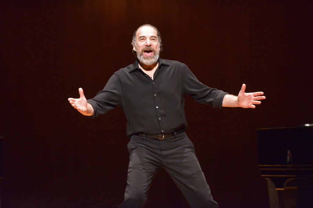 Mandy Patinkin performing on stage in 2012.