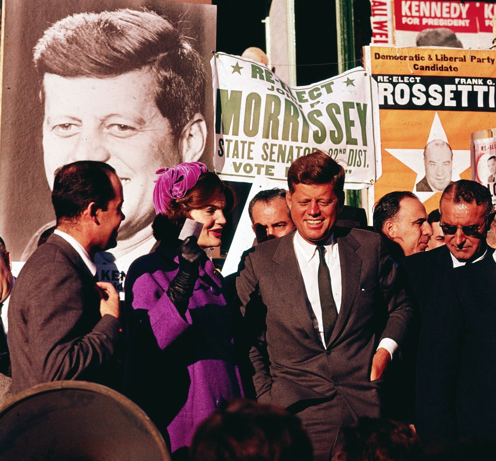 In this October 1960 file photo Sen. John F. Kennedy and his wife, Jacqueline Kennedy, campaign in New York. The Kennedy image, the “mystique” that attracts tourists and historians alike, did not begin with his presidency and is in no danger of ending 50 years after his death. Its journey has been uneven, but resilient - a young and still-evolving politician whose name was sanctified by his assassination, upended by discoveries of womanizing, hidden health problems and political intrigue, and forgiven in numerous polls that place JFK among the most beloved of former presidents.