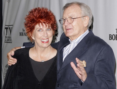 Actors Marcia Wallace, left, and Bill Daily arrive for TV Land’s 35th anniversary tribute to “The Bob Newhart Show” in Beverly Hills, Calif., on September 2007 Wallace, who played a receptionist on the show, and the voice of Edna Krabappel on “The Simpsons,” died Saturday.