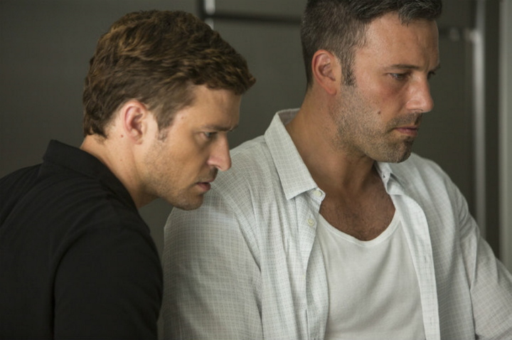 Justin Timberlake, left, and Ben Affleck in "Runner Runner."