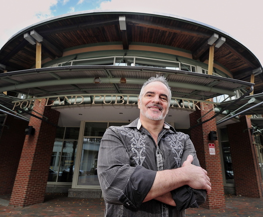 Stephen Lanzalotta poses Monday in front of the former Portland Public Market, where he and four business partners will open a 75-seat restaurant next spring.