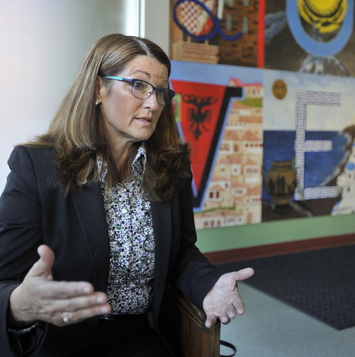 Barbara Poppe, executive director of the U.S. Interagency Council on Homelessness, at Portland’s Kreisler Teen Shelter, says Portland has “a serious situation” with homelessness.
