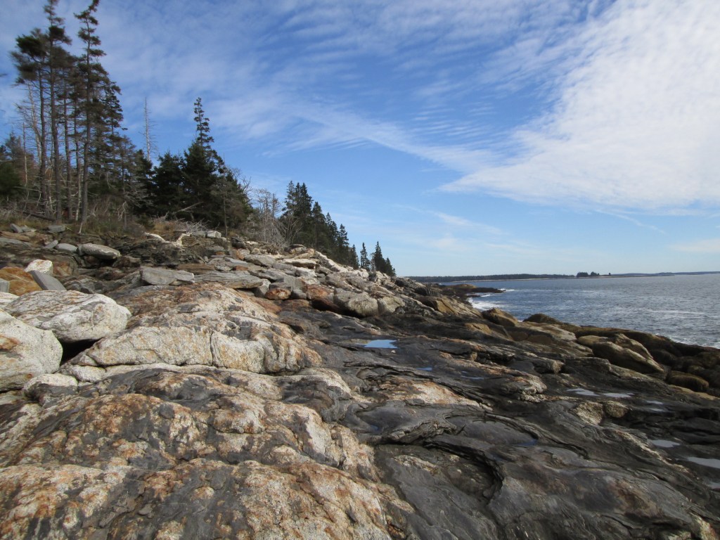 Beautiful Muscongus Bay beckons hikers any time of the year, but an autumn walk can be especially uplifting.