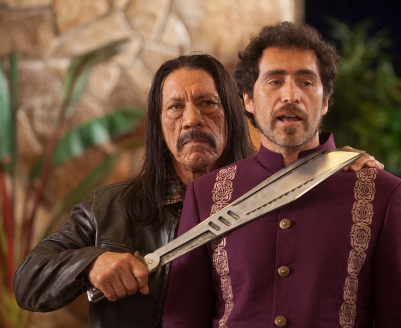Danny Trejo as Machete, left, and Demian Bichir as Mendez in “Machete Kills.”