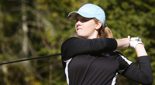 Bailey Plourde, a freshman at Lincoln Academy, shot a 76 to tie for top honors in the schoolgirl tournament with Jenna Hallett of Presque Isle.