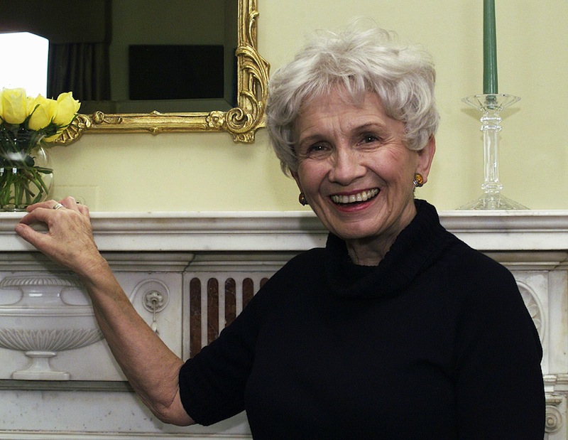 Canadian author Alice Munro poses for a photograph at the Canadian Consulate's residence in New York in this Oct. 28, 2002 file photo. Munro was Thursday Oct 10 2013 been named as 2013 Nobel laureate for literature in an an announcement made in Stockholm, Sweden.