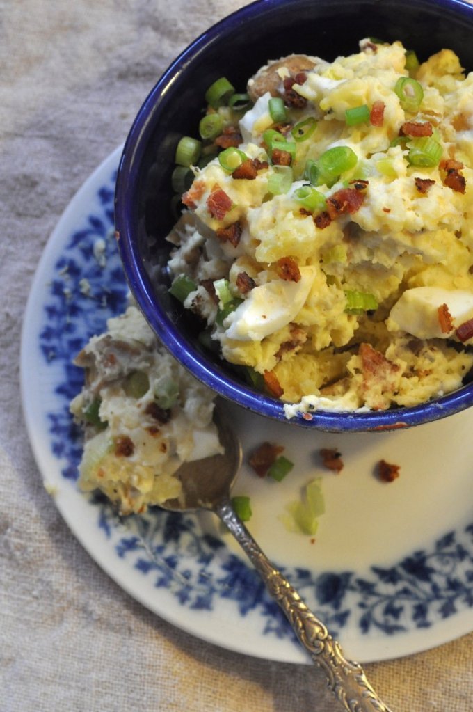 A bacon-potato salad goes great with football, too.