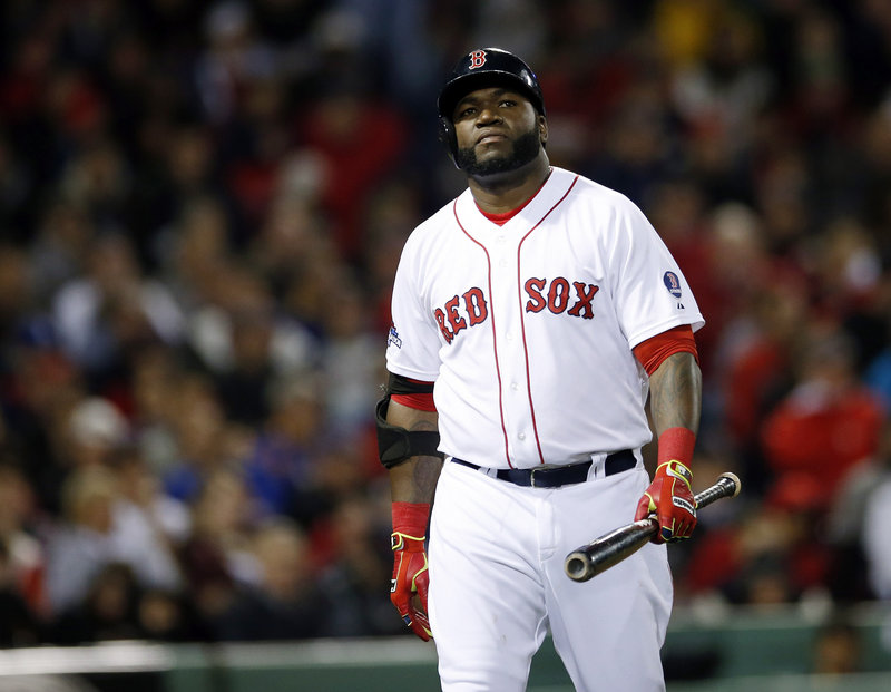 There were numerous contemplative, what-can-I-do-to-get-a-hit looks Saturday night for the Boston Red Sox. And no wonder. David Ortiz and his teammates struck out a total of 17 times and managed one hit in a loss to Detroit.