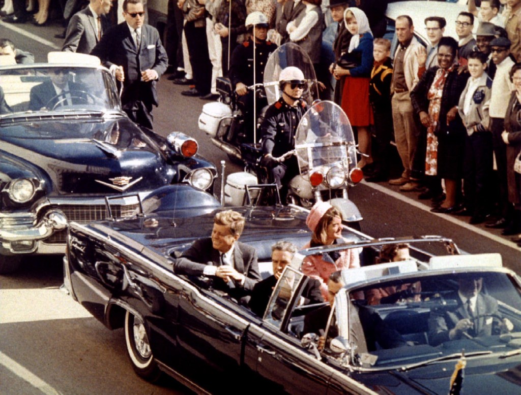 President and Mrs. John F. Kennedy and Texas Gov. John Connally ride through Dallas moments before Kennedy was assassinated, Nov. 22, 1963. Friday marks the 50th anniversary of Kennedy’s death, a watershed event that continued to shape the lives of Americans in the ensuing decades.