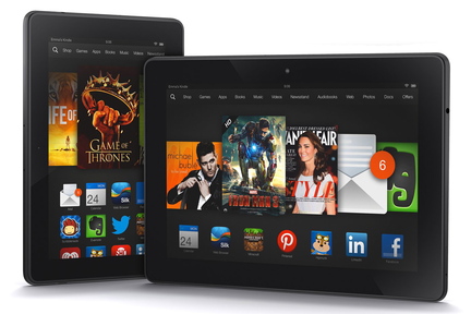 Two versions of the Kindle Fire