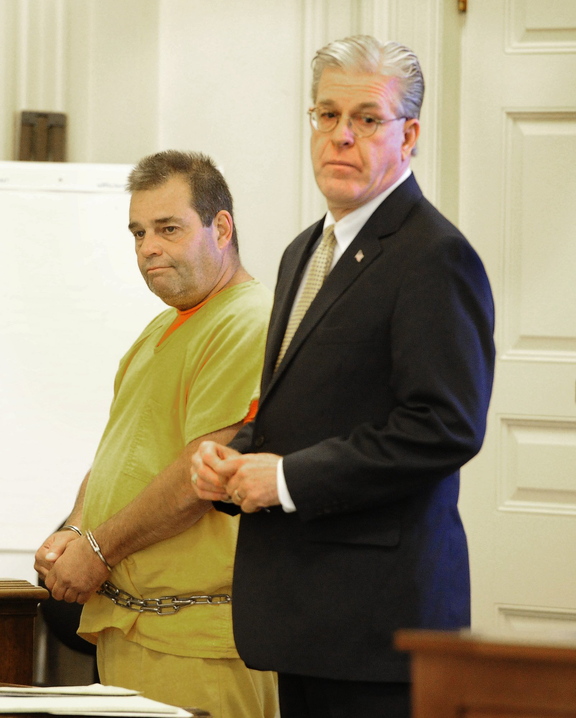 David Labonte stands with his attorney, William Trafidlo, during a court appearance earlier this year at the York County Courthouse.