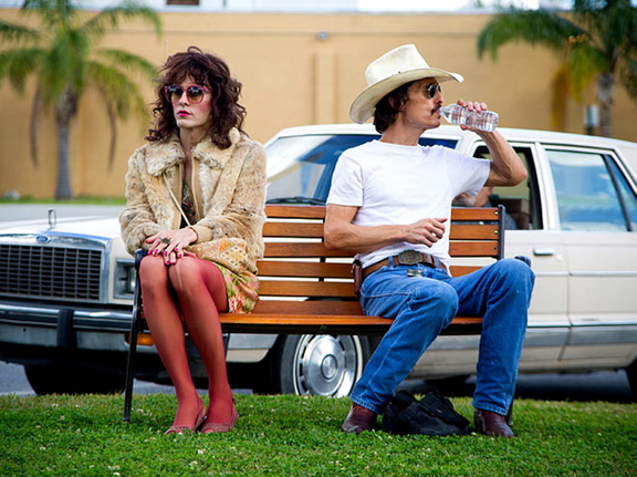 Jared Leto, left, and Matthew McConaughey battle AIDS, the U.S. government and the medical establishment in “Dallas Buyers Club.”