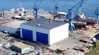 The existing BIW hall has two outfitting bays.