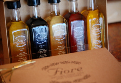 Fiore’s olive oils are imported from all over the world. They are unfiltered, first-press oils rich in antioxidants.