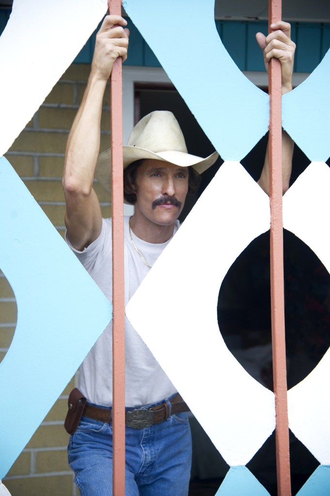 Matthew McConaughey as Ron Woodroof in a scene from “Dallas Buyers Club.”