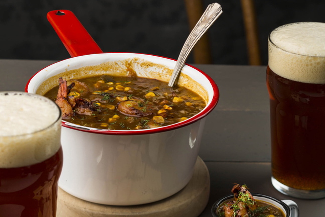 Gritty’s Blackened Shrimp and Corn Chowder