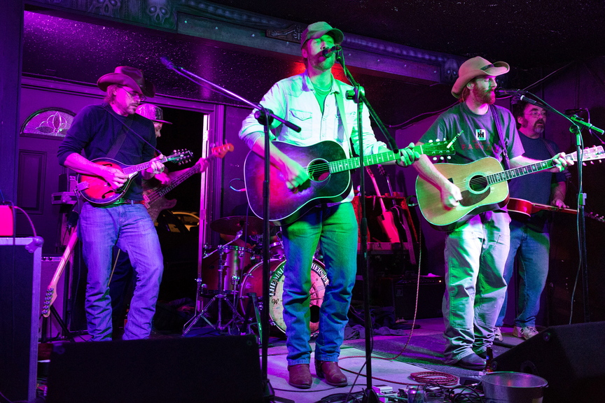 From left, Nate Soule, Nick Leen, Will and Luke Mallett and Wally Wenzel play at The Kraken.