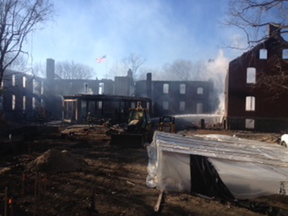 Department officials said the fire broke out about 4:25 a.m. at the Inn at Diamond Cove at 18 McKinley Court.
