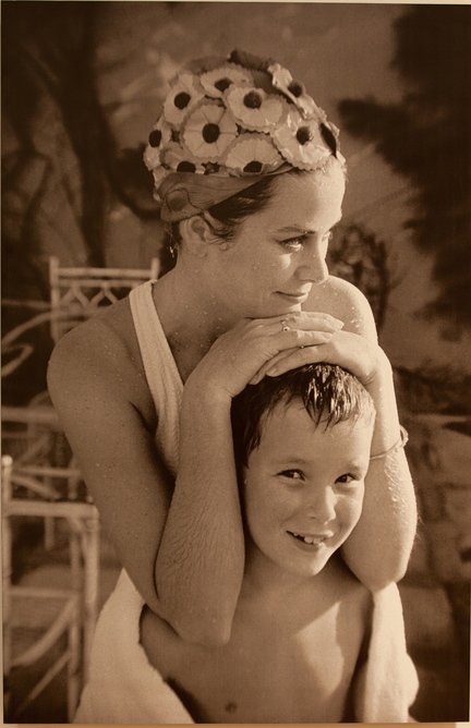 A 1967 photo of Princess Grace and her son, Prince Albert, is among the mementos in the Doylestown exhibit.