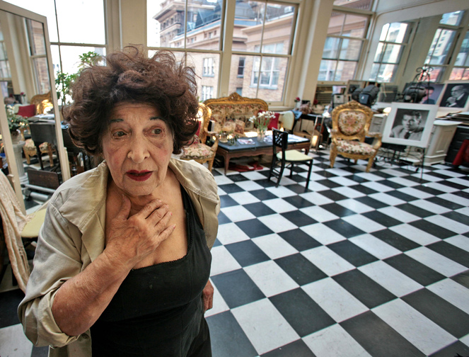 Editta Sherman in her Carnegie Hall studio residence in New York in 2007. She was forced to move out in 2010.