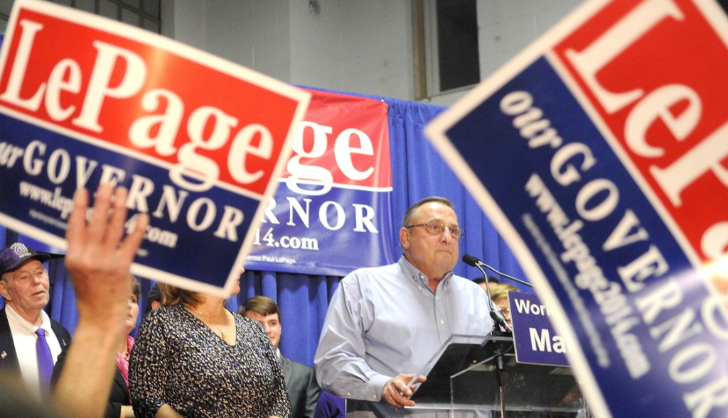 Gov. Paul LePage announced his campaign for re-election this week.