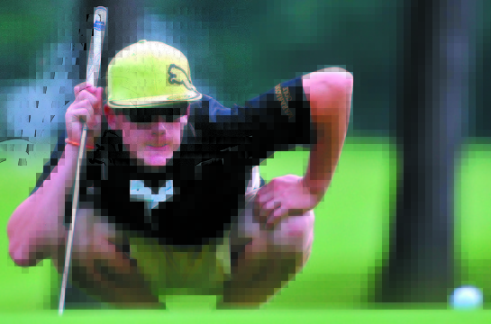 Luke Ruffing of Maranacook brings an intensity to his golf game that played a part this fall when he captured the Class B state championship at Natanis – the course he joined simply to prepare for the event.