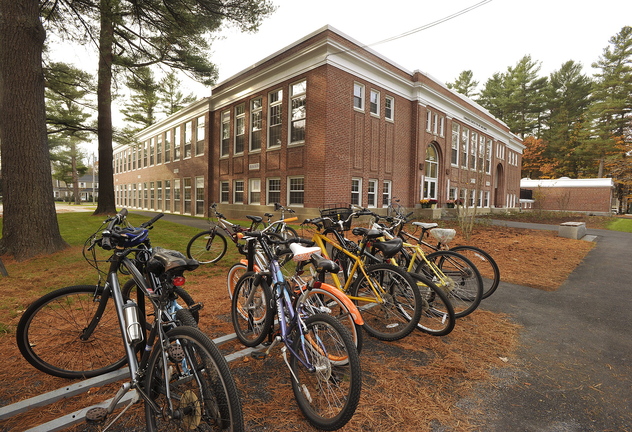 A former elementary school that has been converted into a state of the art facility at Bowdoin College.