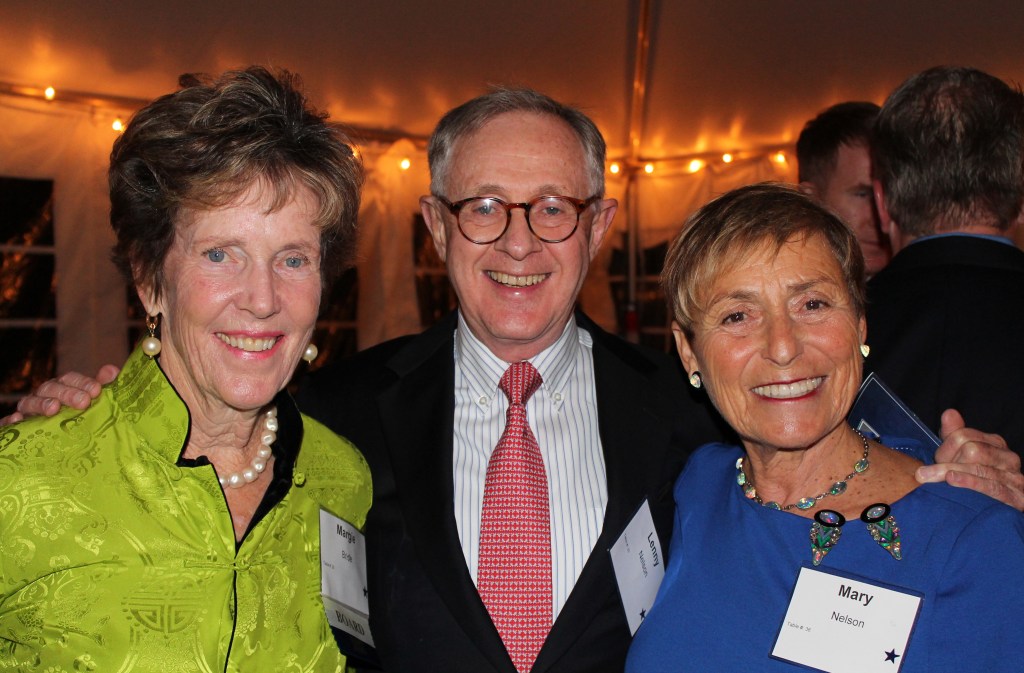 Mitchell Institute board member Marjorie Bride and Leonard and Merle Nelson, a member of the board of advisors.