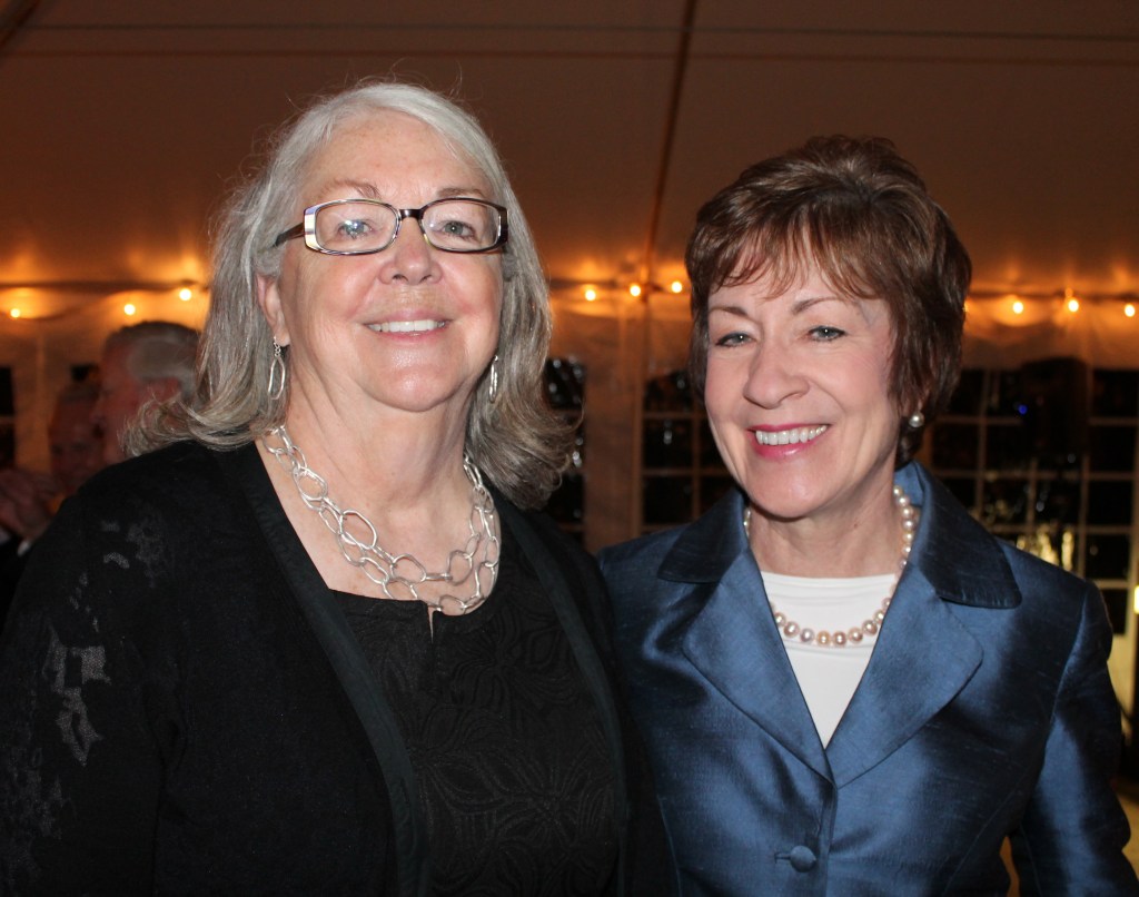 Meg Baxter, president and CEO of the Mitchell Institute, with the gala’s keynote speaker, U.S. Sen. Susan Collins, R-Maine.