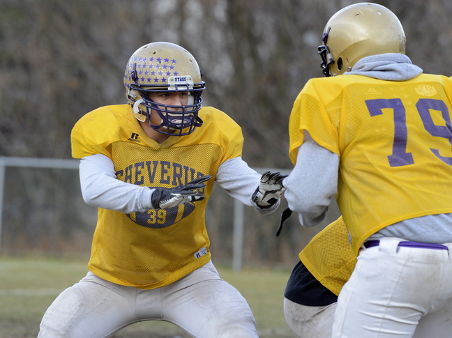 Cody O’Brien has become the latest quintessential fullback for Cheverus, with the ability to block, run and catch the ball, helping the Stags to another state final.